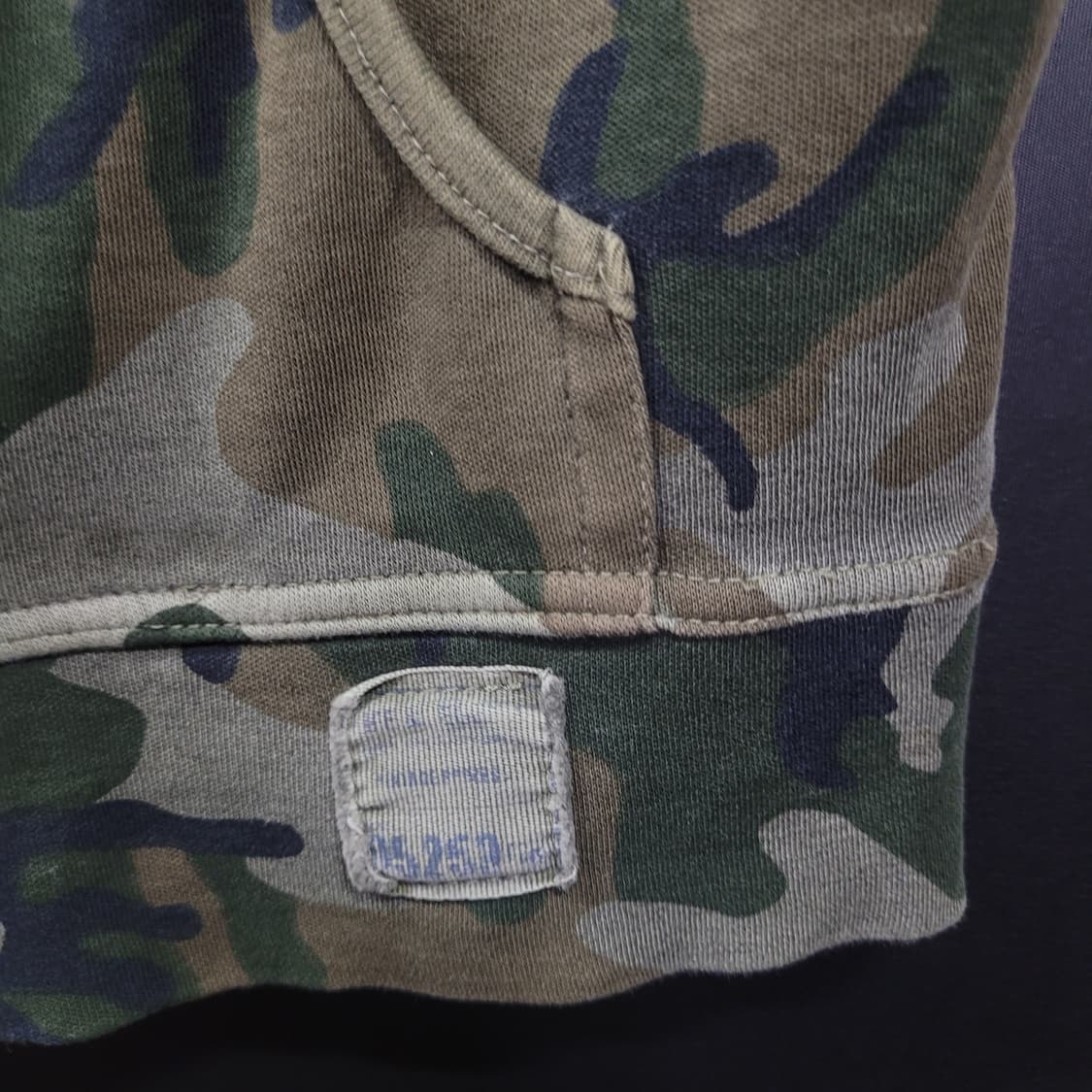 UK 밀리터리 빈티지 카모 슬리브리스 후드집업 상품이미지4