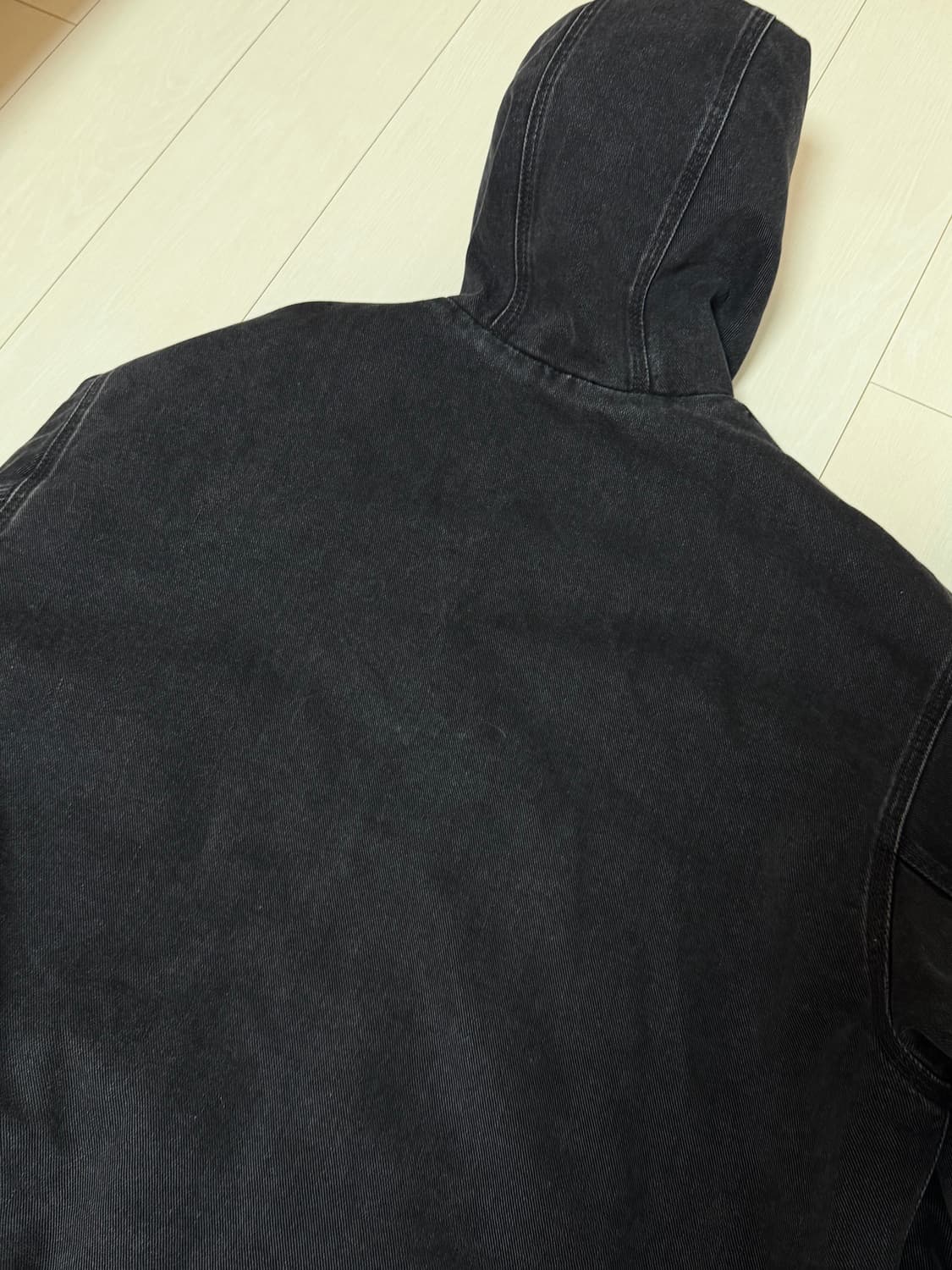 칼하트 WIP 메이틀랜드 데님 OG 액티브 자켓 블랙 스톤 워시드 상품이미지2