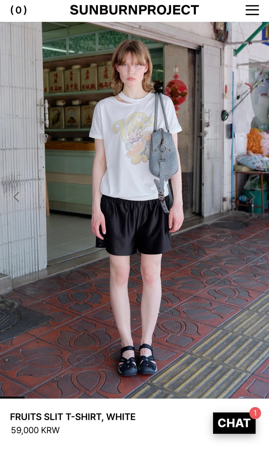 선번더프로젝트 fruits slit t-shirt 상품이미지1