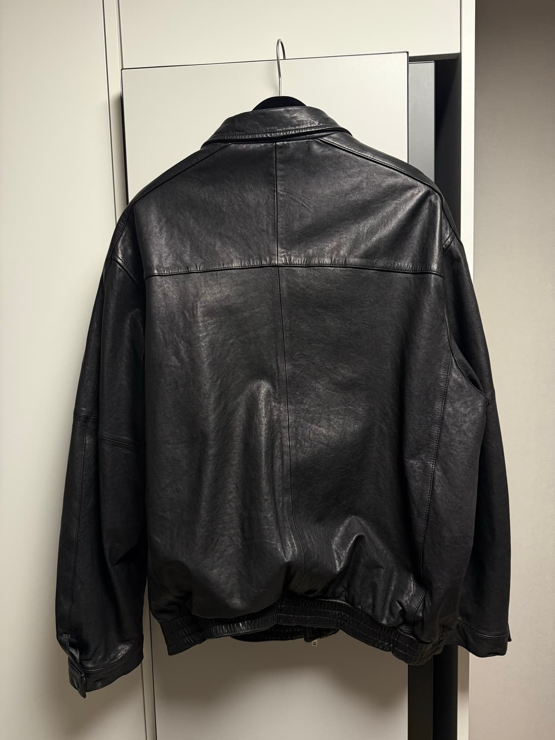 Youth 유스 워시드 레더 블루종 M 상품이미지2