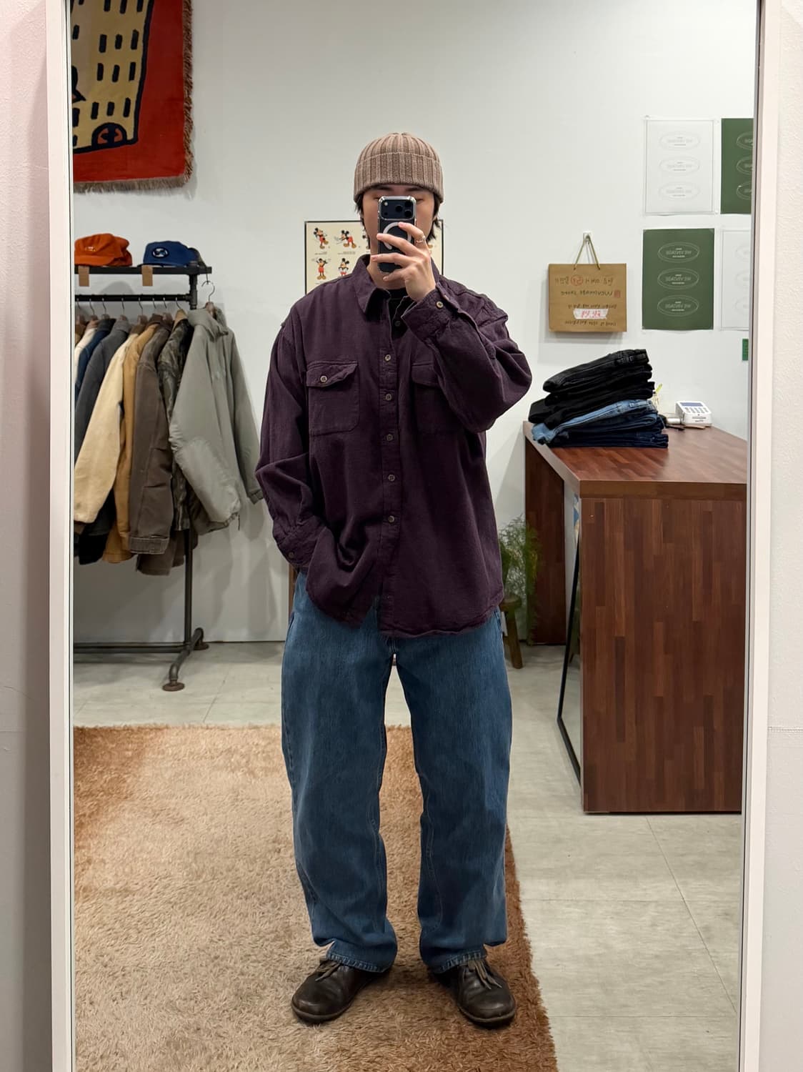 ST. John's Bay 세인트 존스 베이 빈티지 샤모아 셔츠 상품이미지2