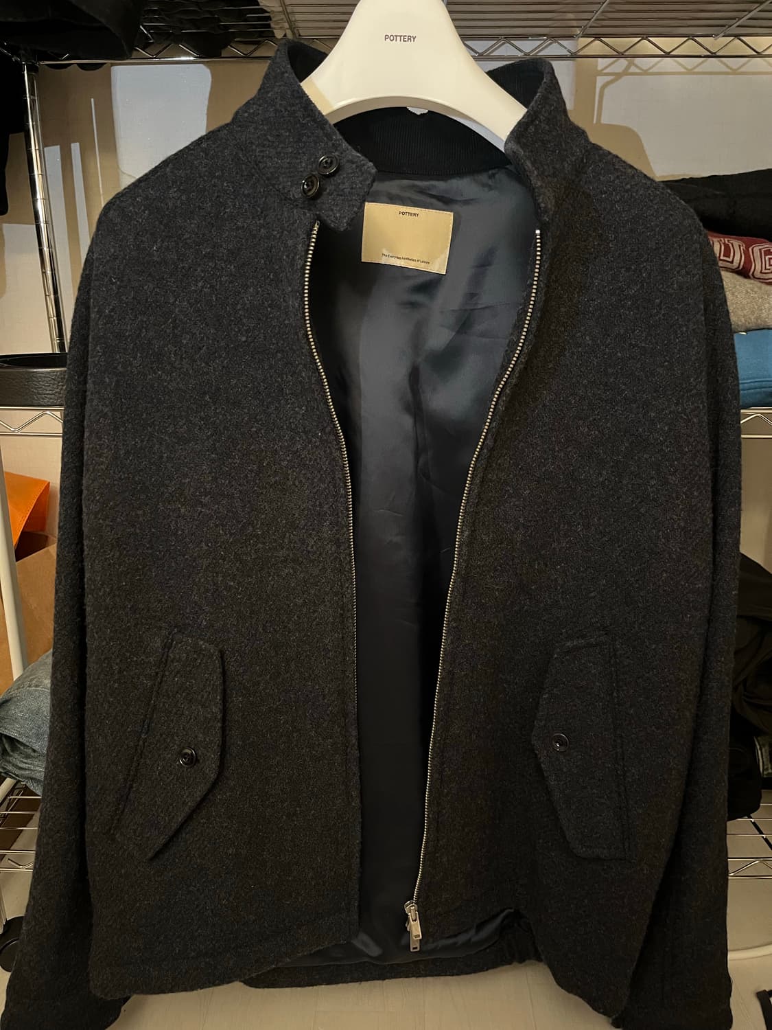 pottery  m.wool harrington jk / d.nv (2) 상품이미지6