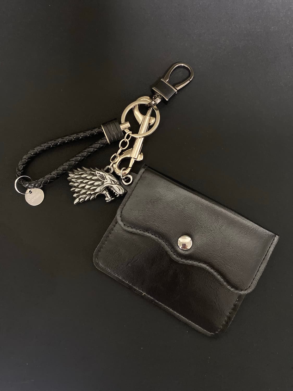 블랙 카드지갑 키링 상품이미지1