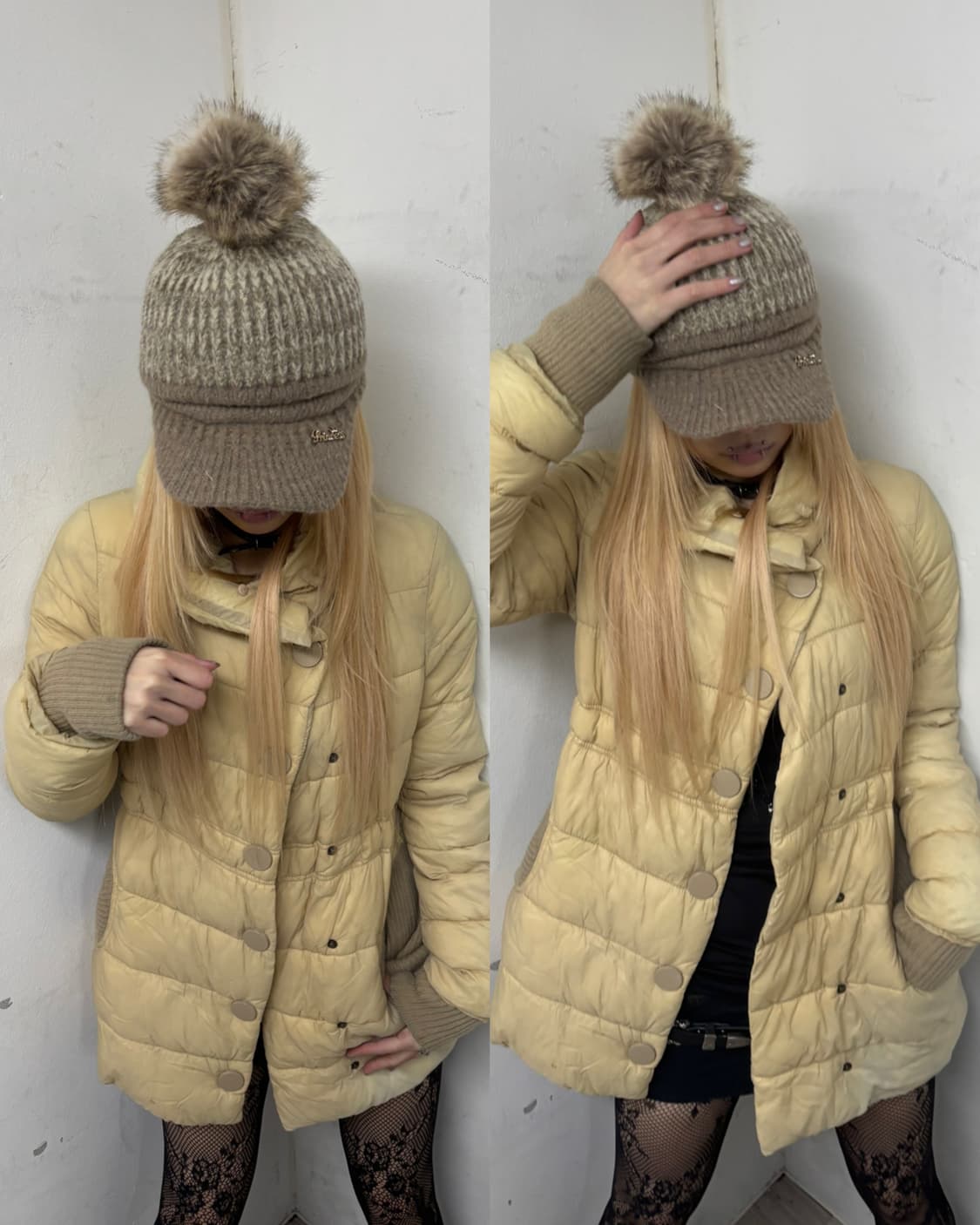 Fur Detail Knit Cap 상품이미지7