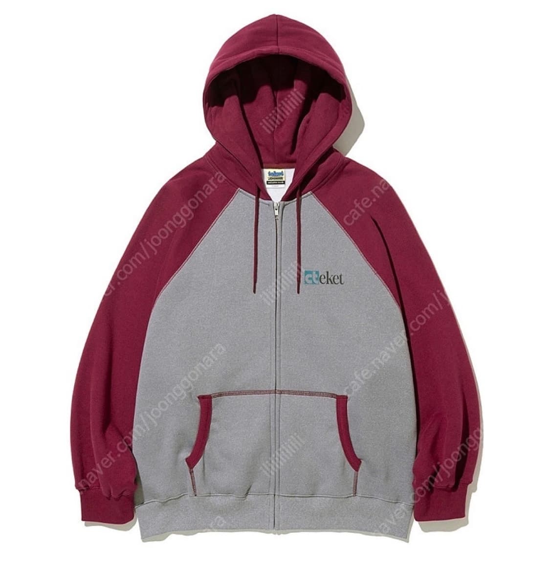 테켓 teket 배색 후드집업 상품이미지1