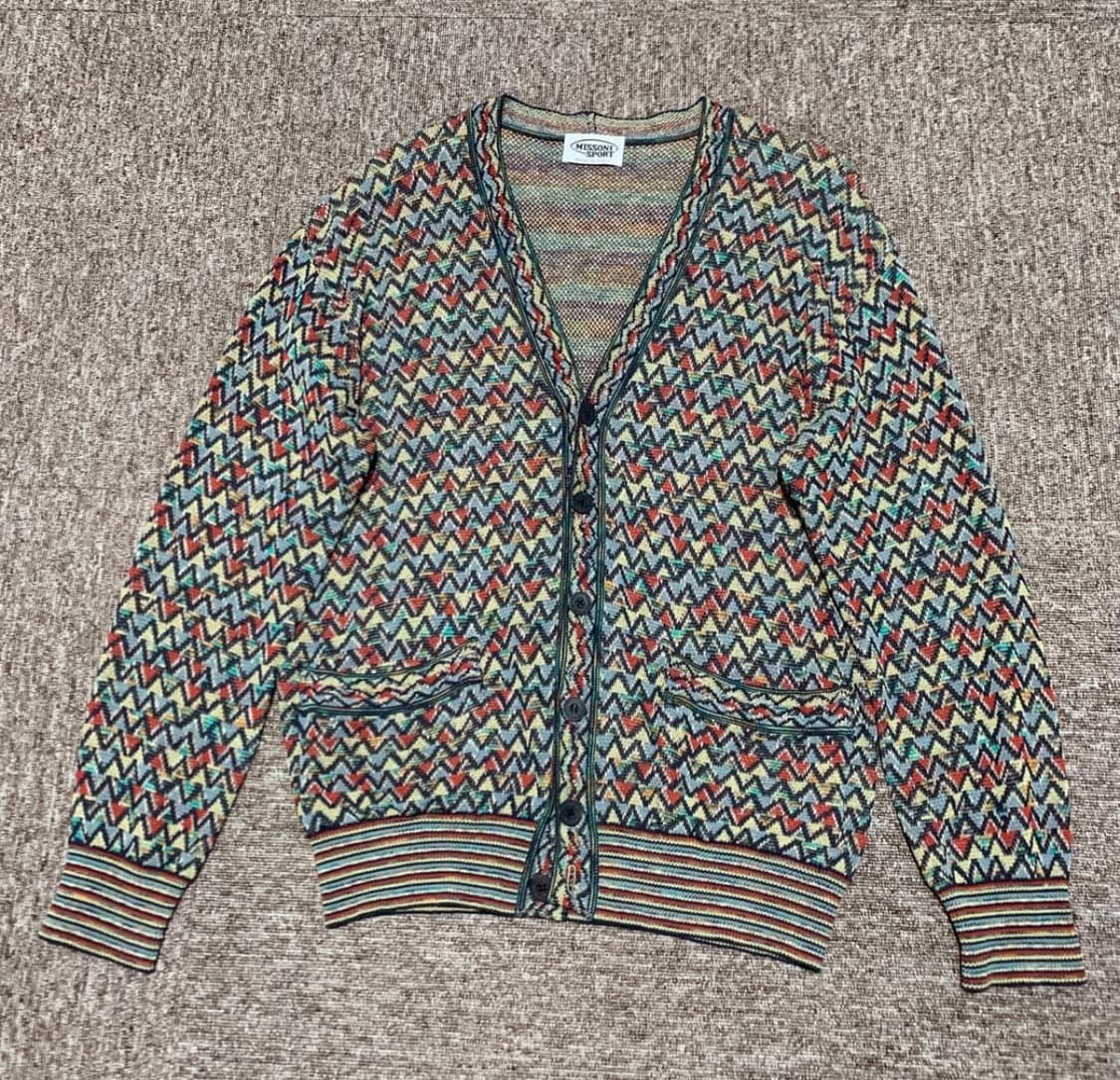 M) MISSONI 미쏘니 유니크 패턴 가디건 상품이미지1