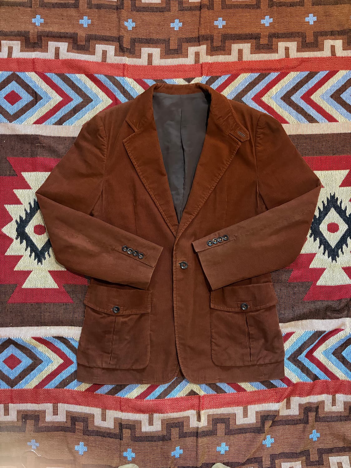 100) 타임옴므 코듀로이 블레이저 자켓 브라운 상품이미지1