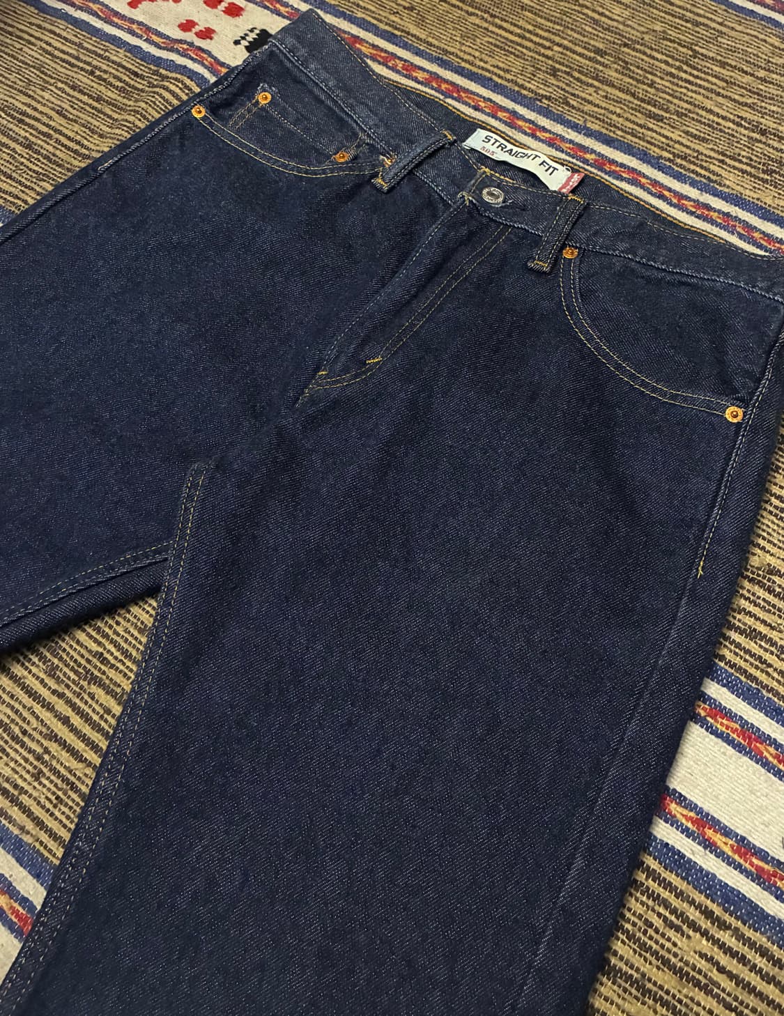 (32)Levis 리바이스 505 스트레이트 진청 데님 청바지 상품이미지2