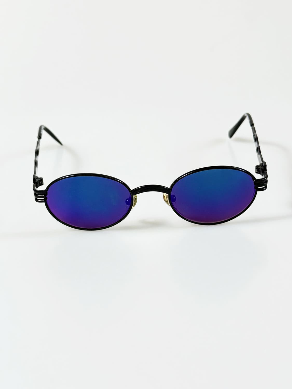 90s JOANNA 블랙 슬림 오벌 편광렌즈 빈티지 선글라스 상품이미지1