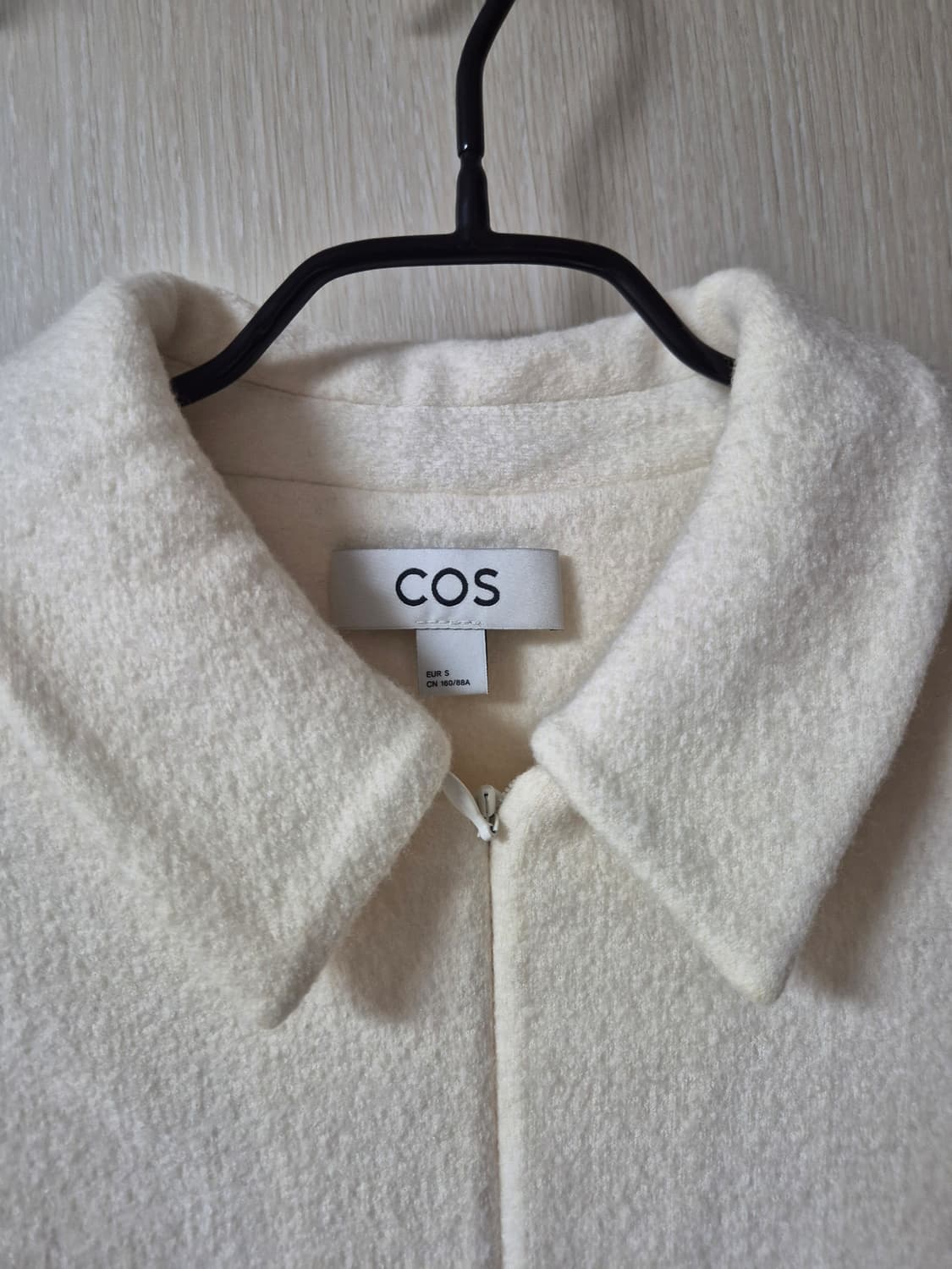 COS 코스  반집업 아이보리 울 자켓 S 신형 상품이미지3