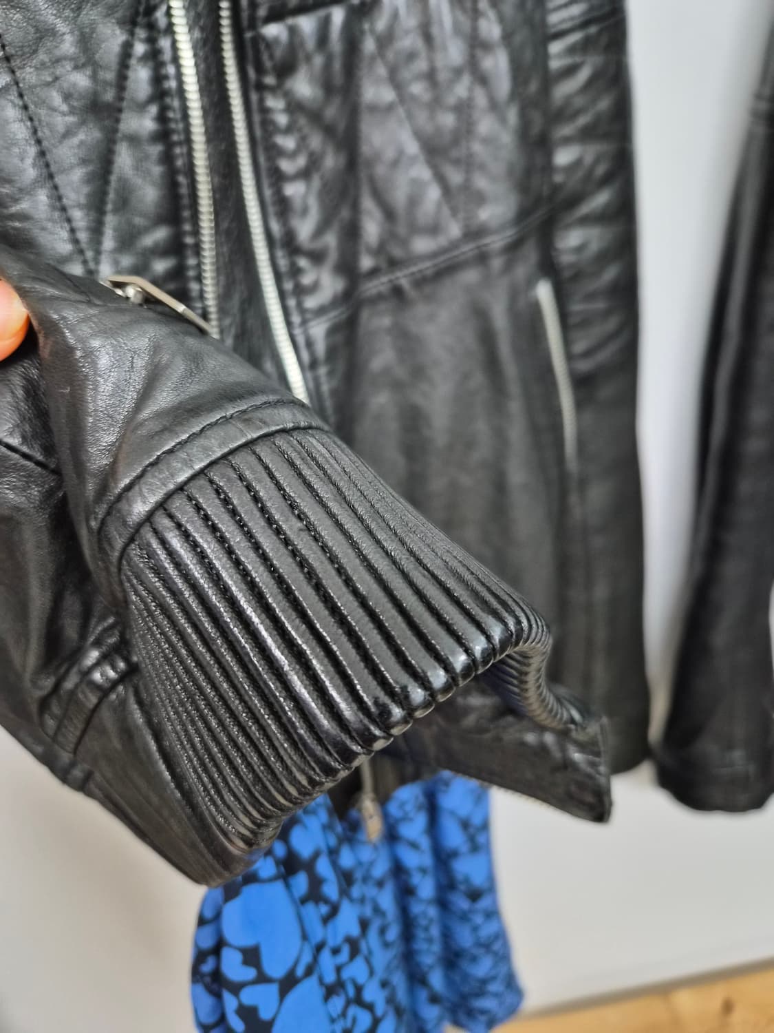 마쥬 양가죽 집업 블루종 상품이미지7