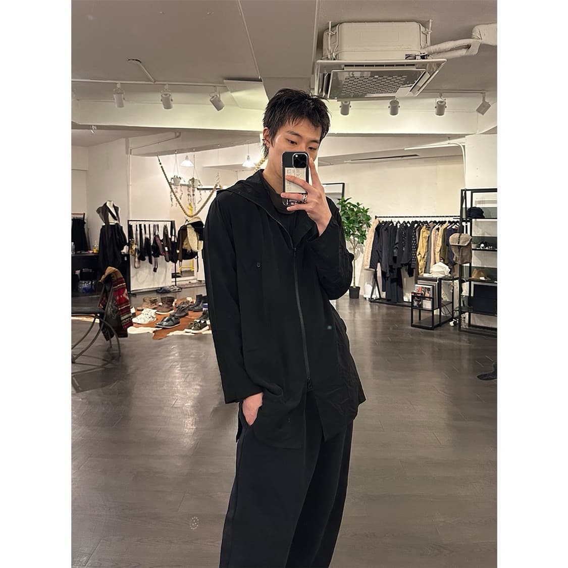 요지야마모토 레이온 후드집업 상품이미지4