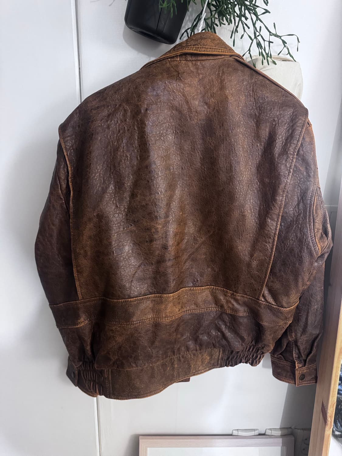 1988s 도쿄 세컨핸드 레더 자켓 퍼안감 상품이미지2