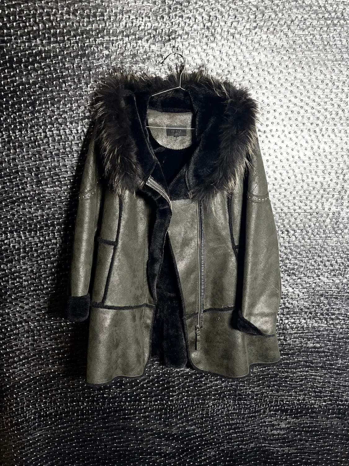 Joinus 퍼 무스탕 롱코트 상품이미지2