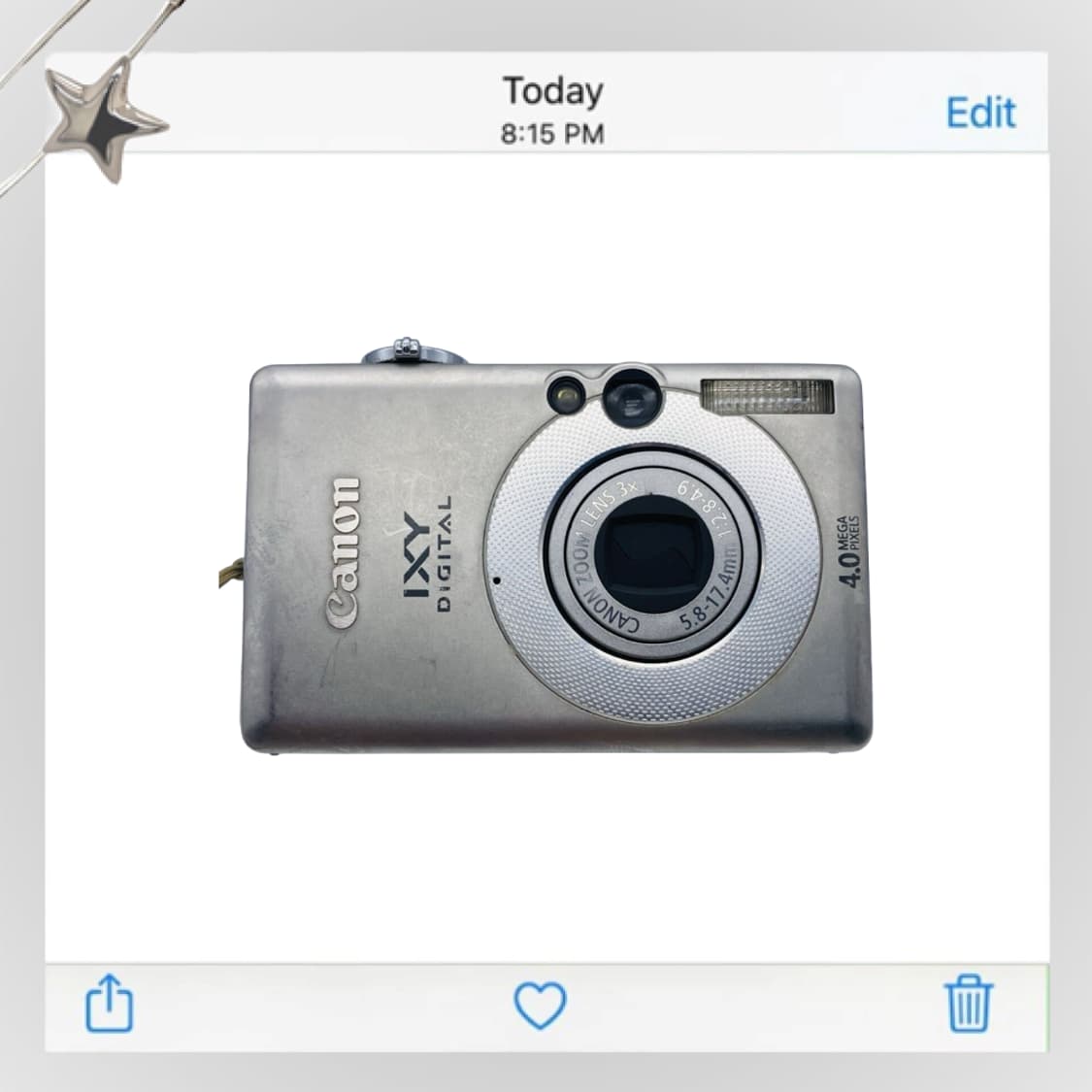 캐논 익시  IXY  60(익서스 IXUS 50) 빈티지 디카 실버 상품이미지3