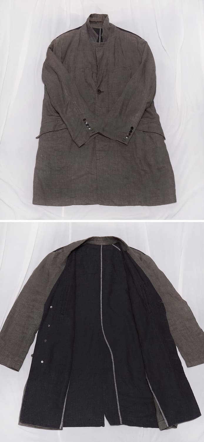 시리즈 (series) 이태리 디나모 천연 린넨 롱자켓 (100-105) 상품이미지3