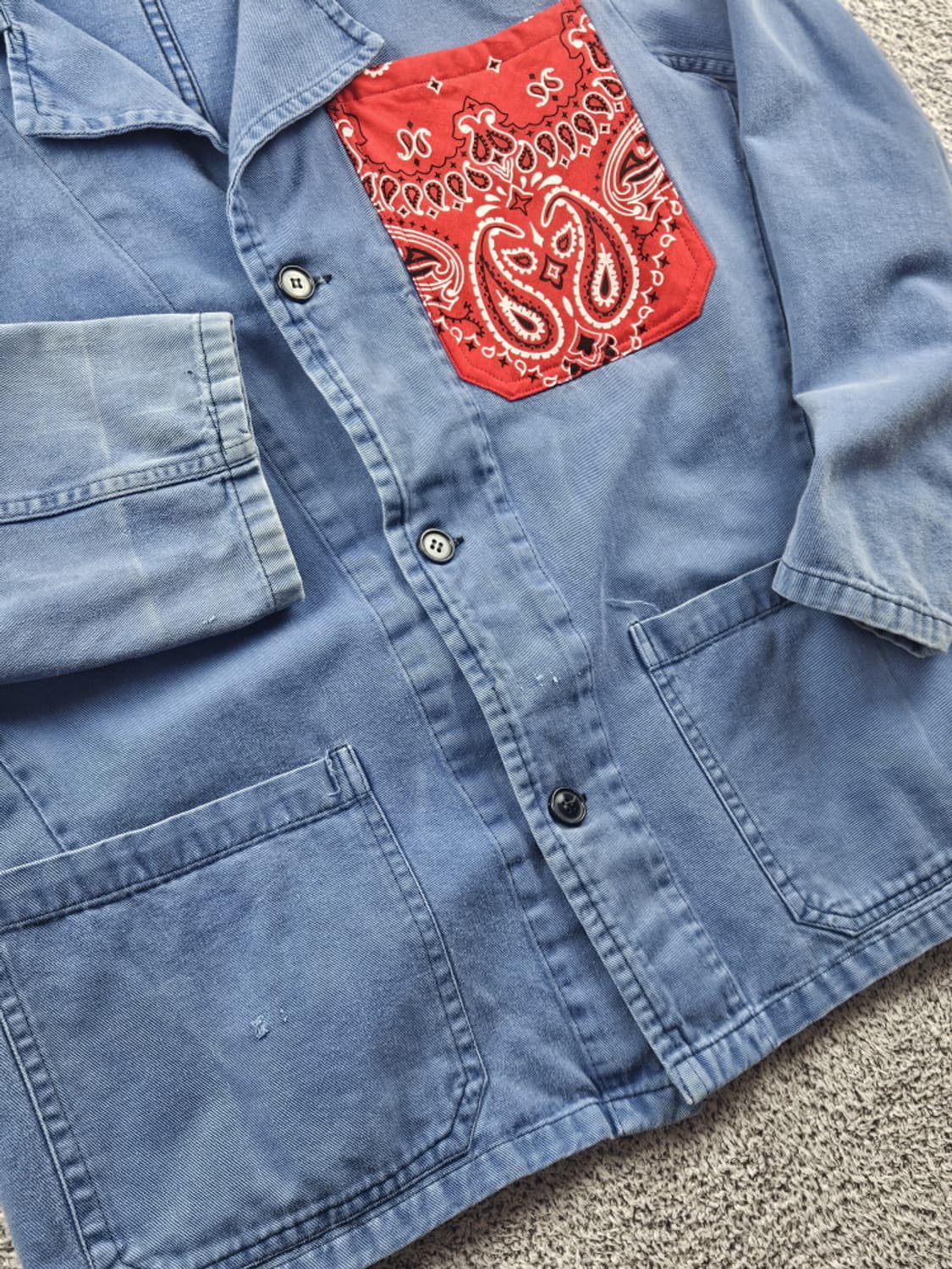 페이즐리 포켓 포인티드 커스텀 프렌치 워크 자켓 (본문참조)/ 10645 상품이미지6