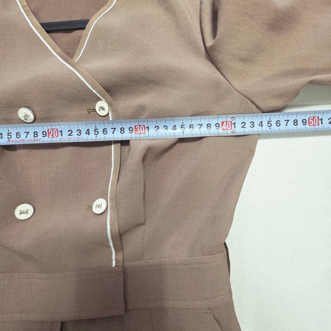 1326 잇미샤 더블 버튼 벨티드 점프수트 상품이미지3