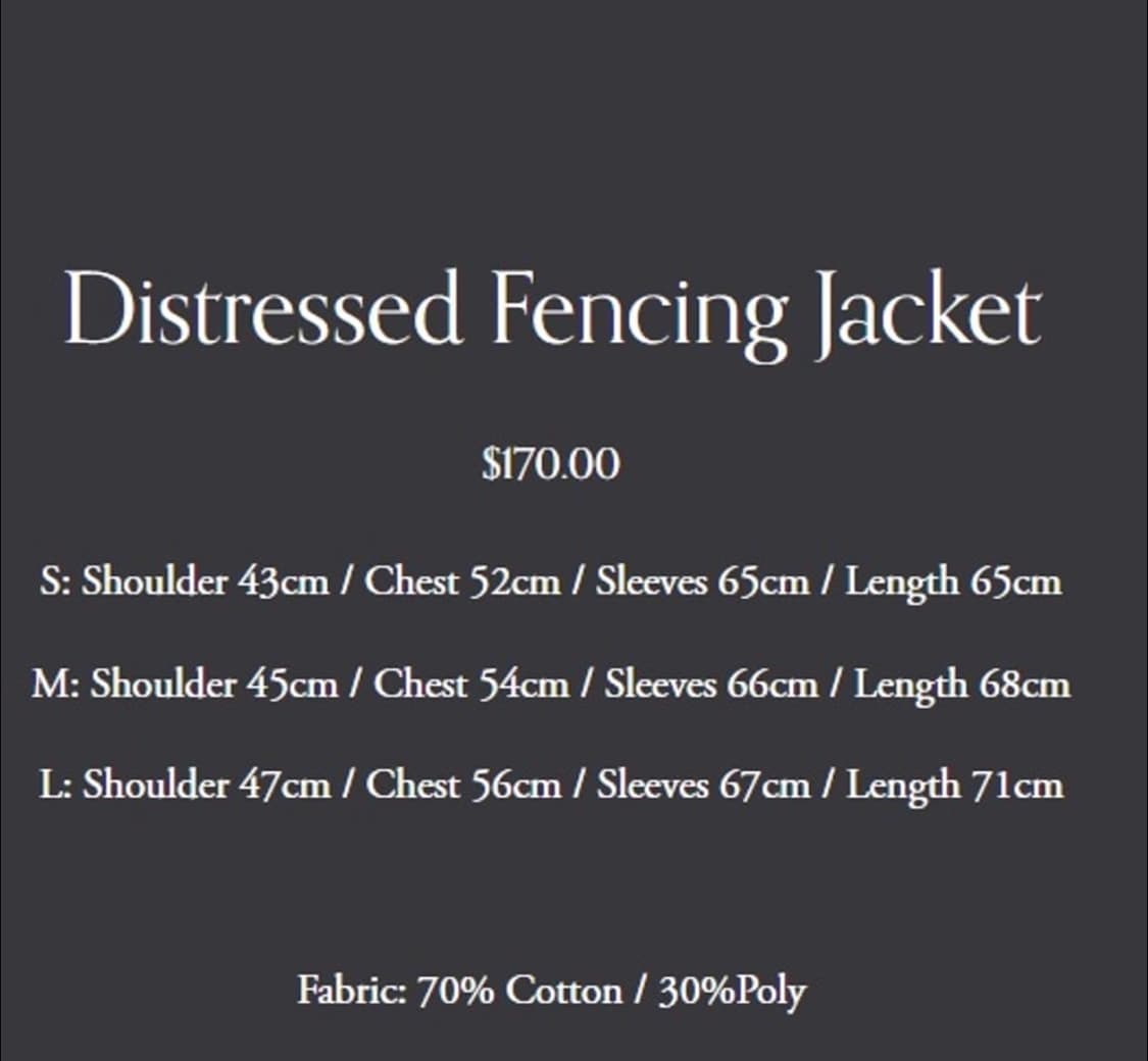 troubled water distressed fencing jacket 상품이미지3