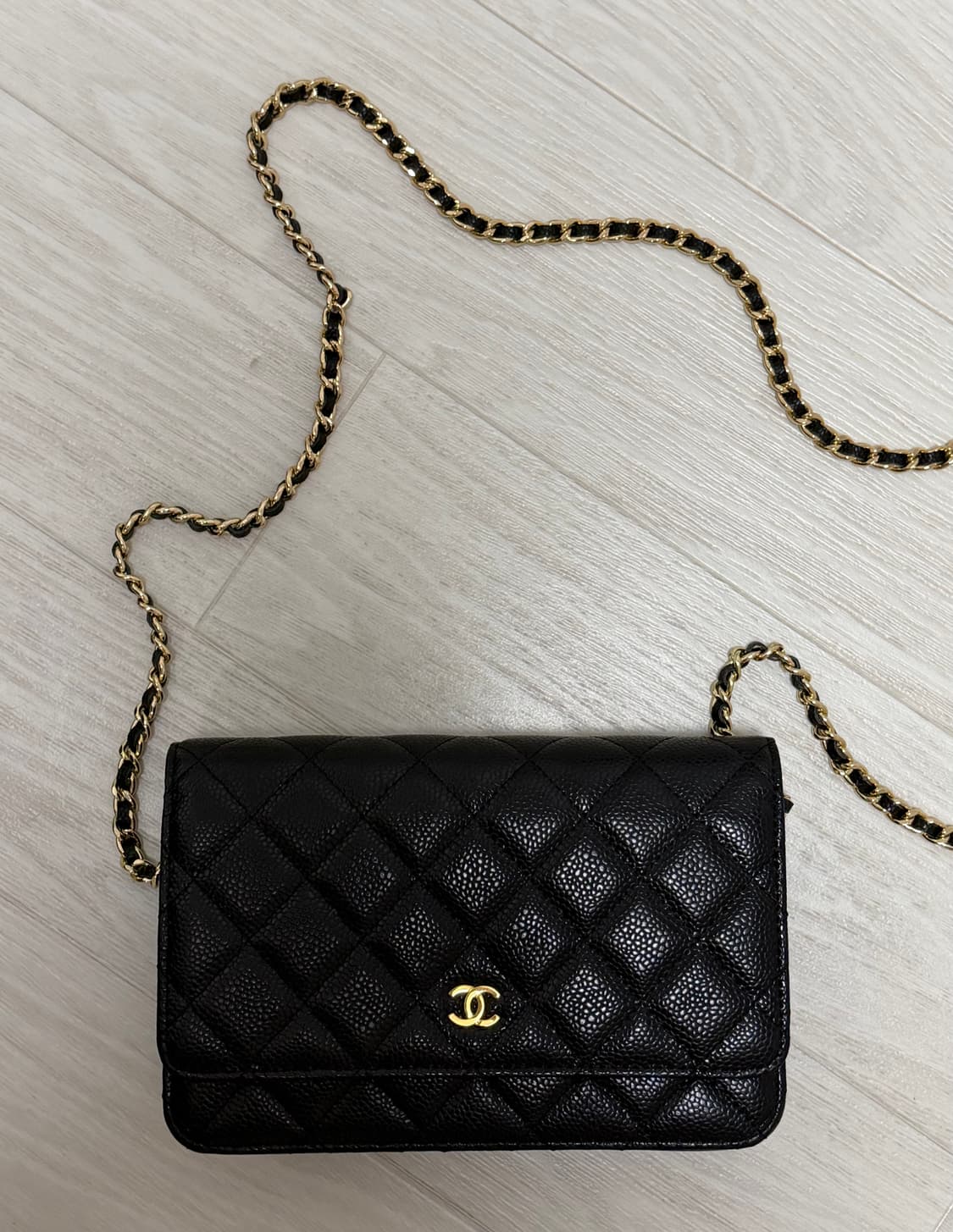 샤넬 캐비어 금장 내장칩 블랙 체인백 상품이미지2