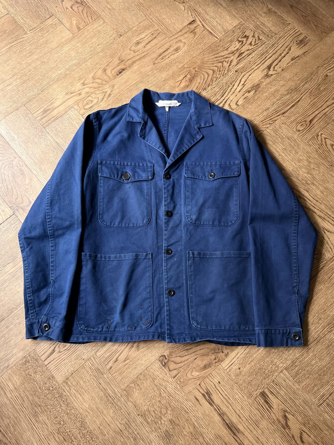 [S]90's 4포켓 트윌 코튼 프렌치 워크 자켓 상품이미지1