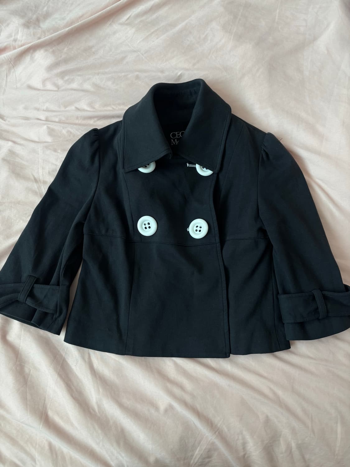 세실맥비 더블 버튼 크롭 자켓 상품이미지2