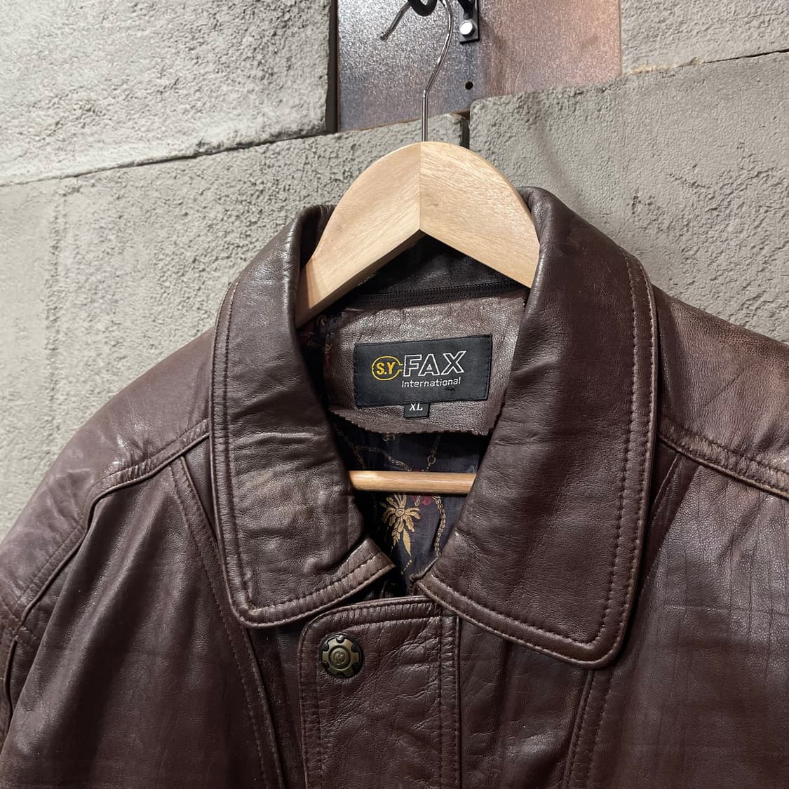 빈티지 브라운 양가죽 레더자켓 상품이미지3