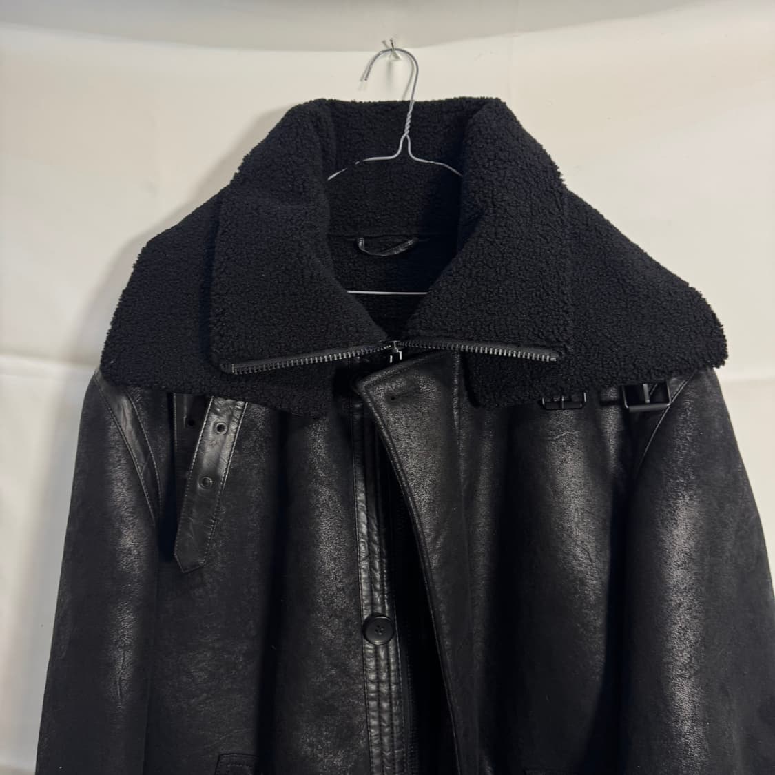 자라 무스탕 롱 레더 자켓 상품이미지2