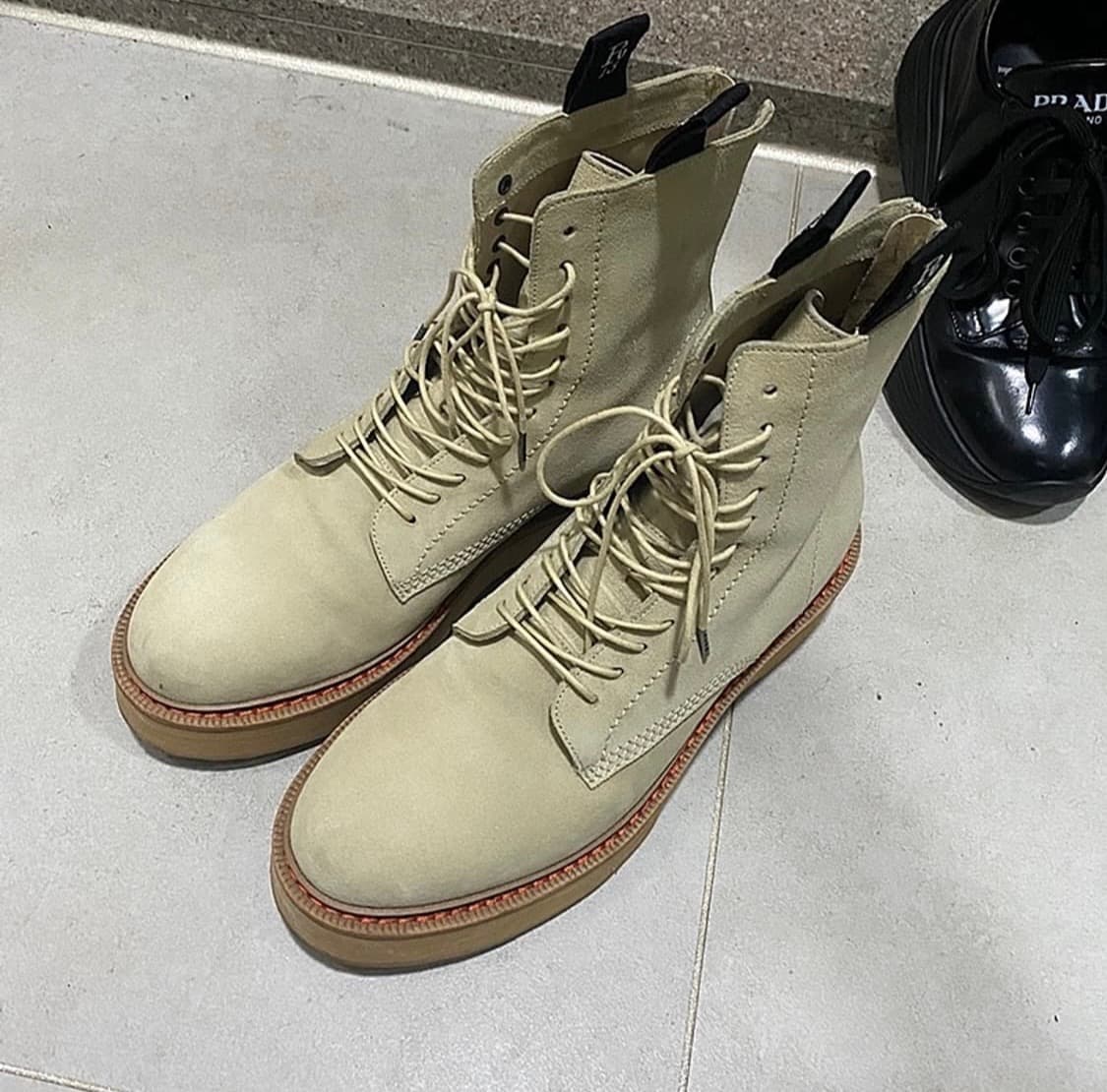 R13 베이지 싱글 스웨이드 부츠 43 상품이미지3