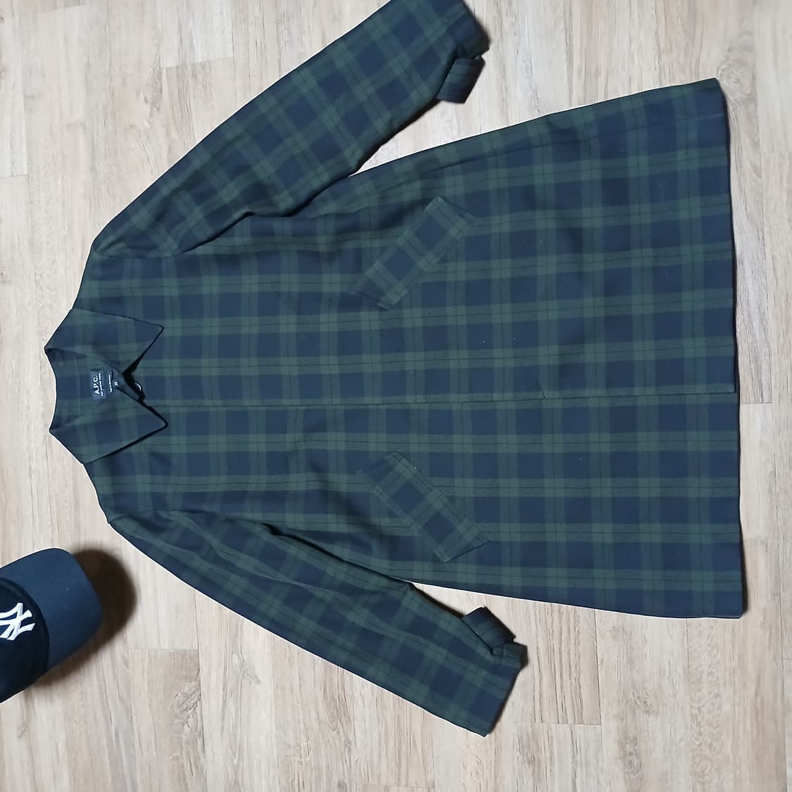 A.P.C 아페쎄 체크 봄 가을 코트 자켓 상품이미지10