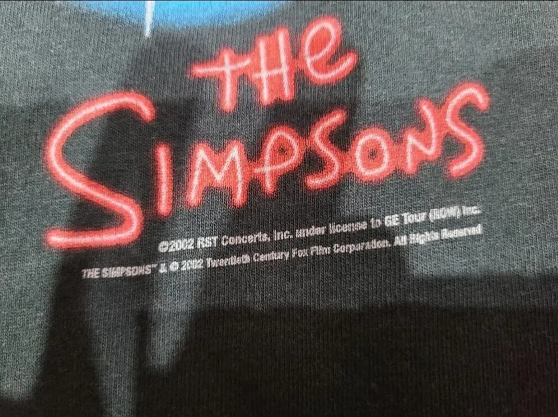 ANVIL 2002 심슨 x 롤링스톤즈 빈티지티셔츠  상품이미지4