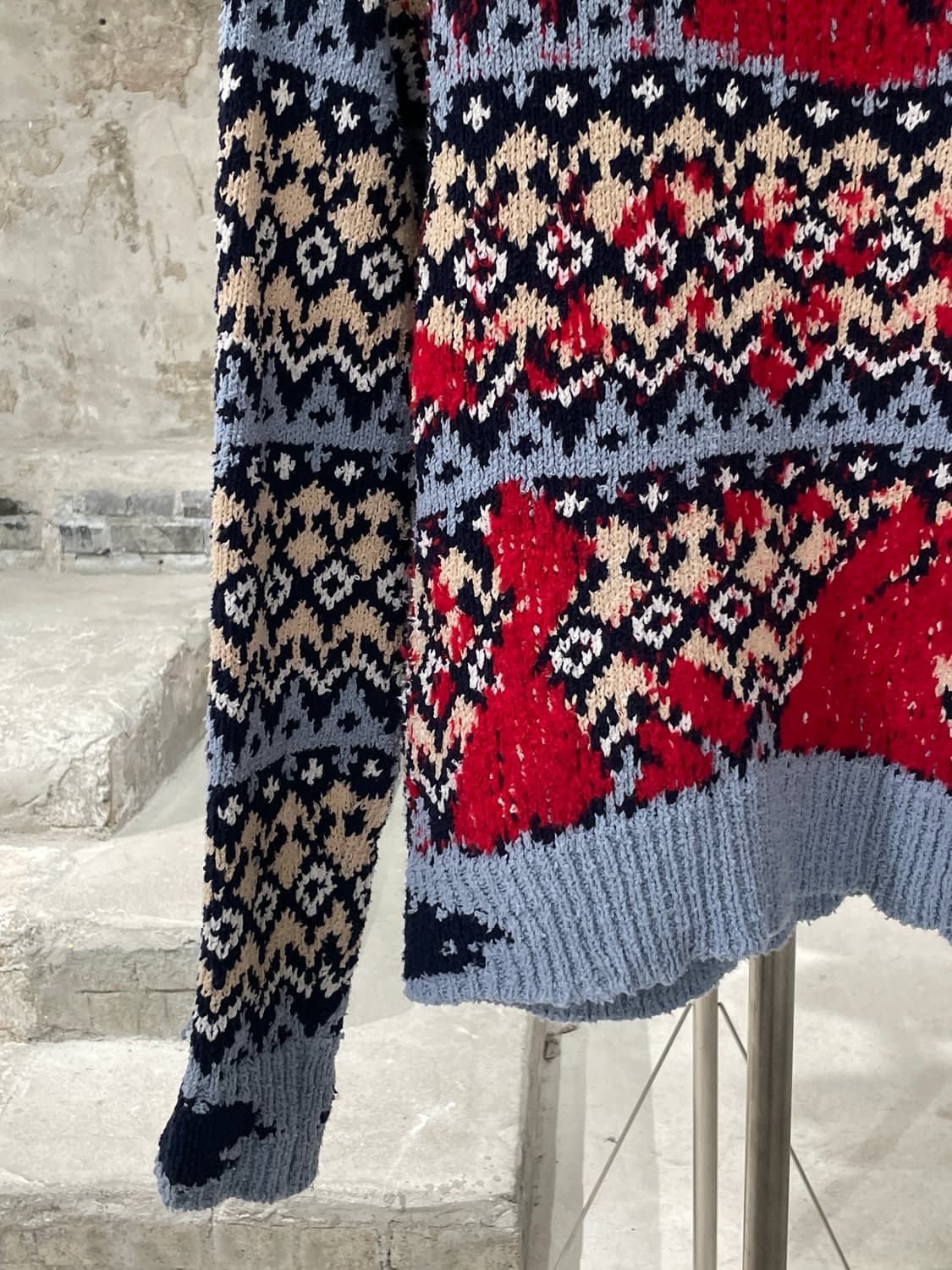 앤더슨벨 믹스 서브머지 노르딕 스웨터 상품이미지4