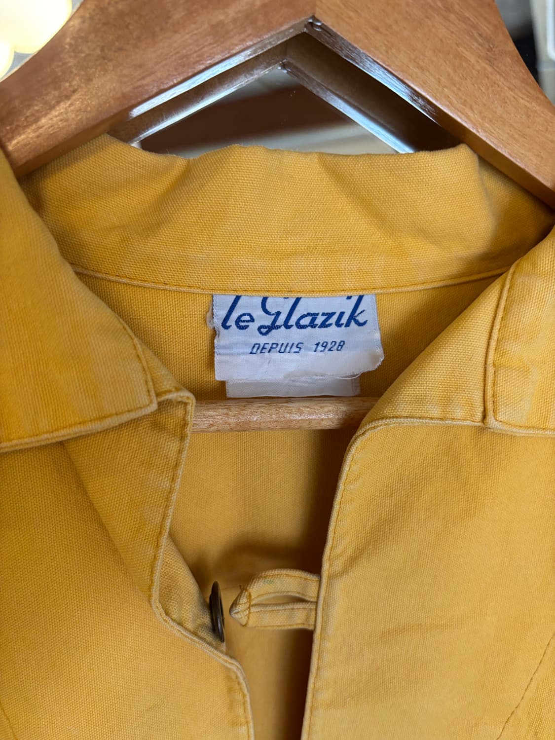 르 라지크 LE CHAZIK 옐로우 셔츠 상품이미지3