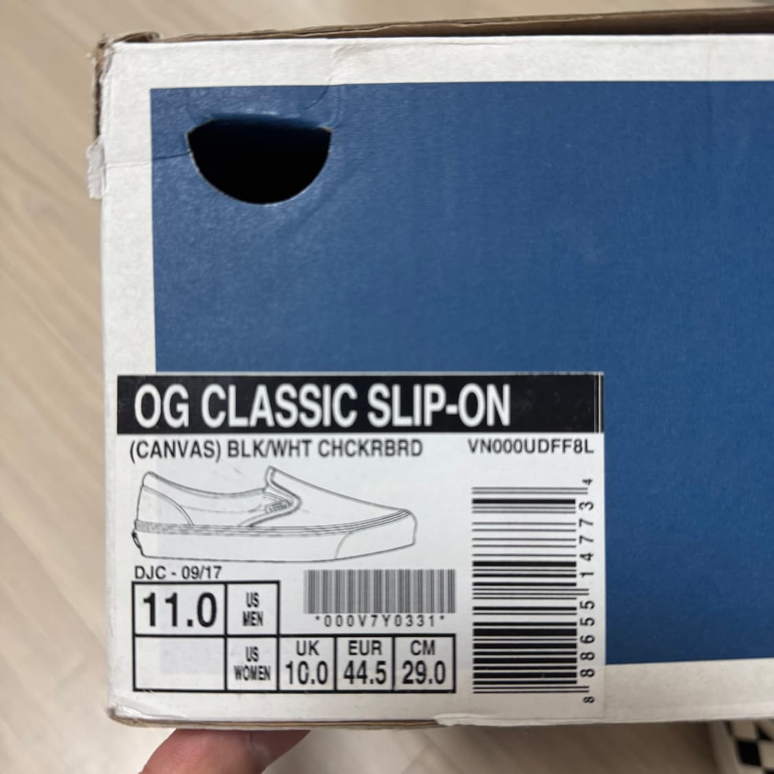 반스 볼트 og 체커보드 구형 290 새제품 상품이미지4