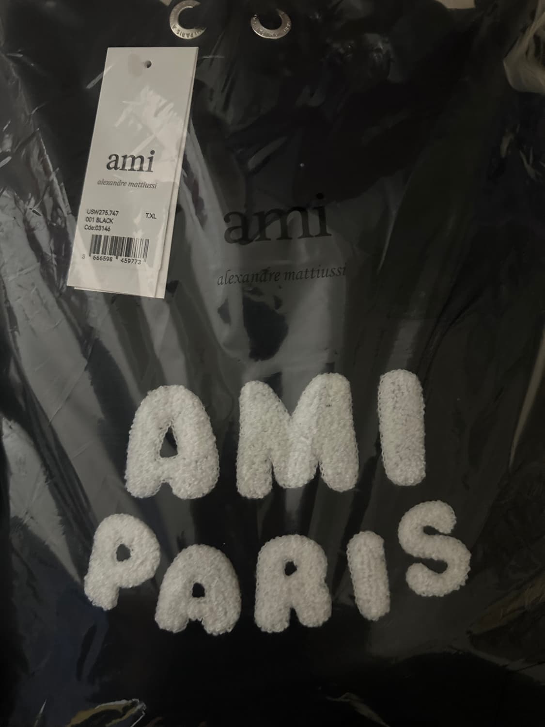 아미 파리스 블랙 후드티 상품이미지10