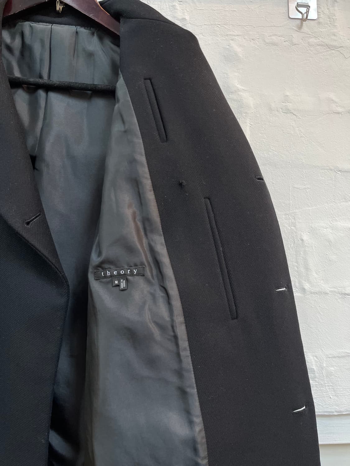 Theory 버진 울 캐시미어 혼방 피코트 Men M 상품이미지5