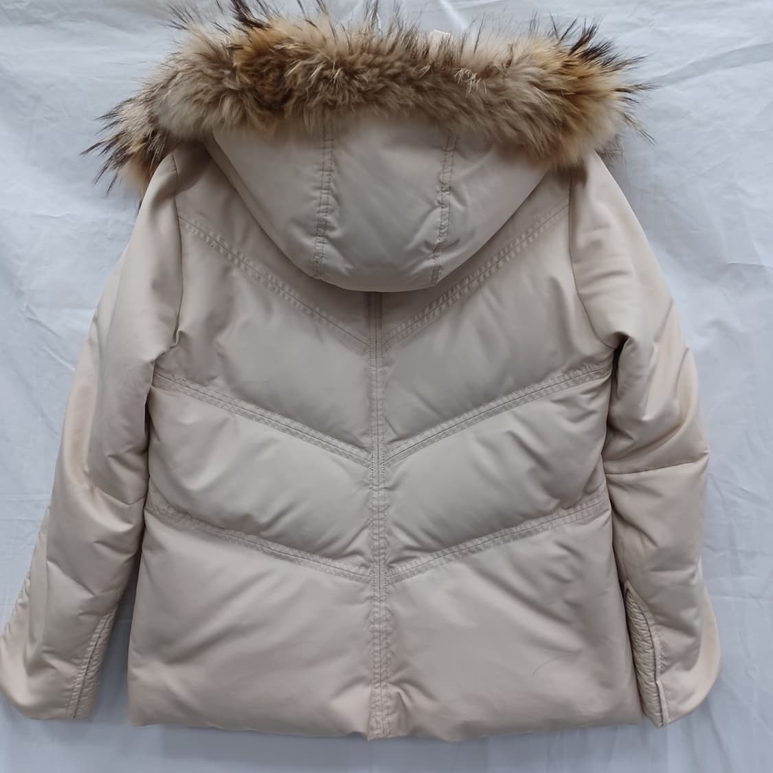 닥스 여성 폭스퍼 다운 패딩 아이보리 (여95) 상품이미지4