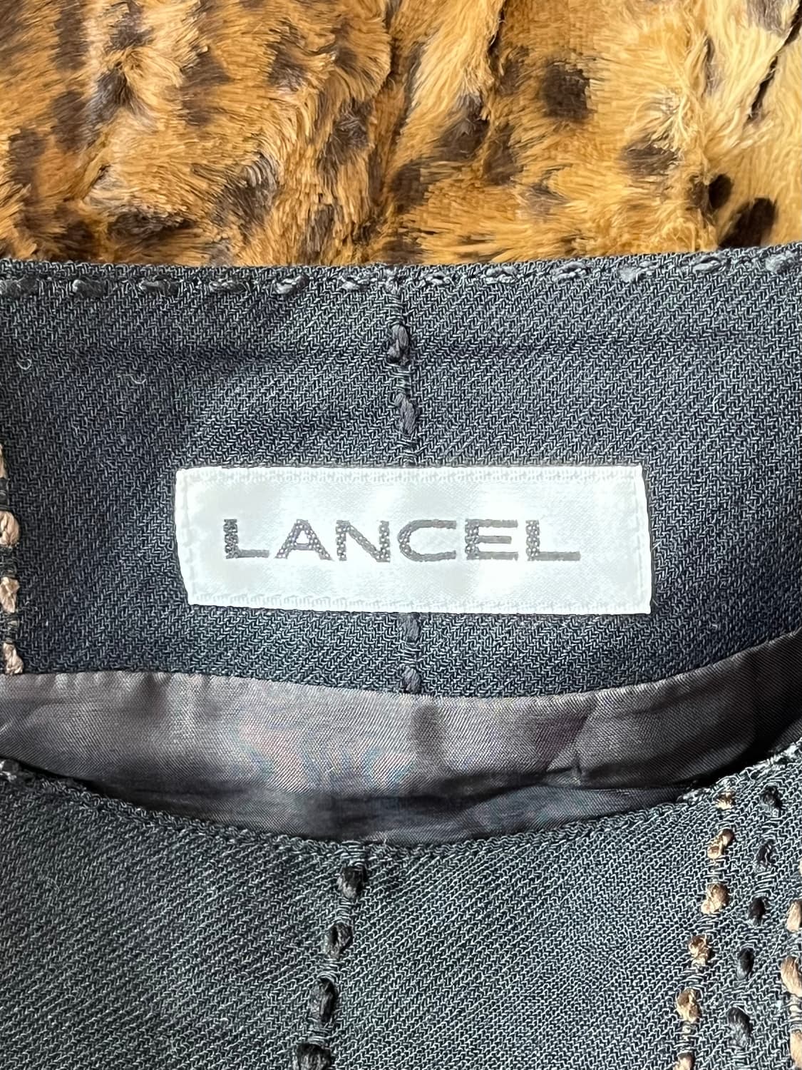 LANCEL 체크 미디 스커트 상품이미지3