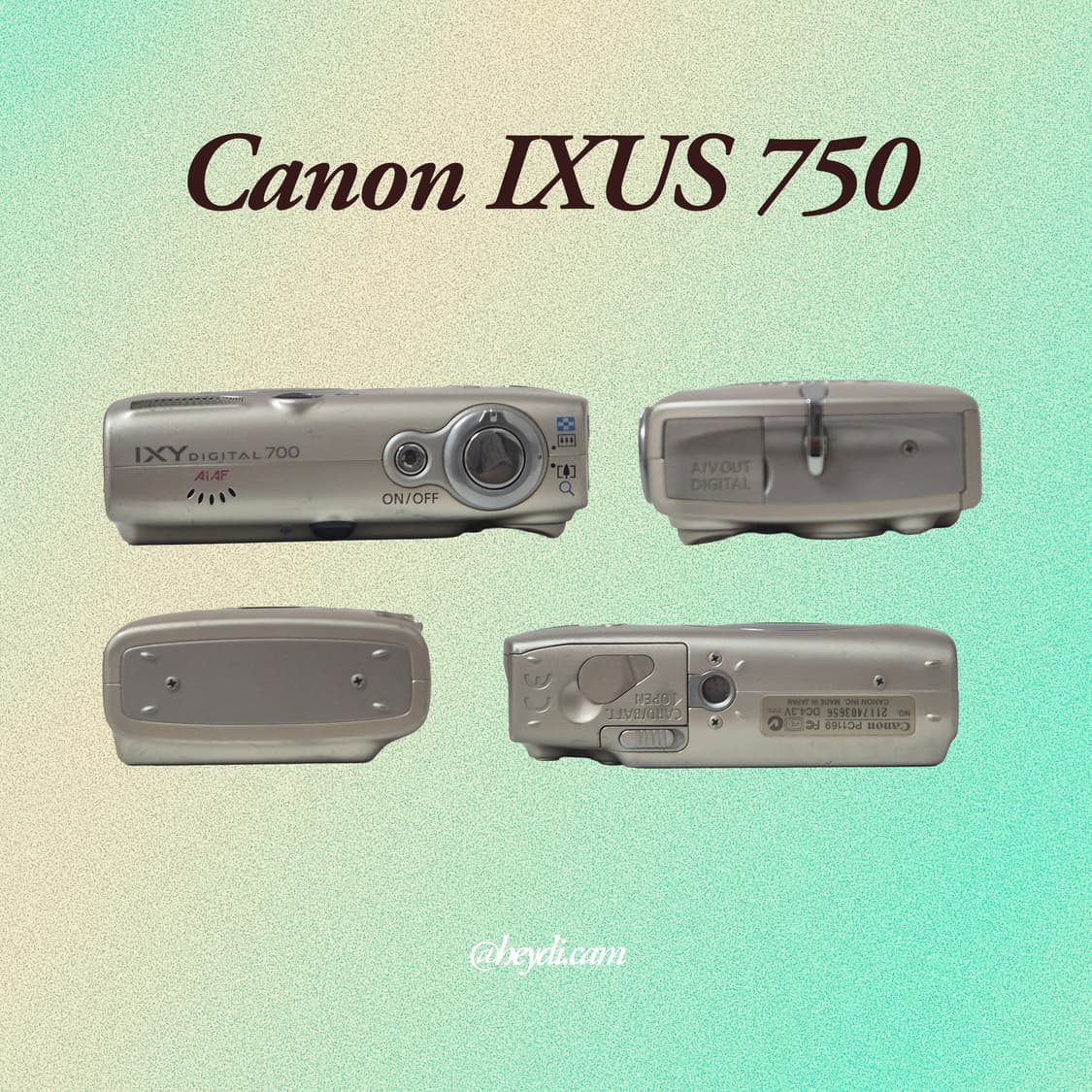 아일릿 원희) 캐논 ixus750 IXY700 골드 상품이미지3