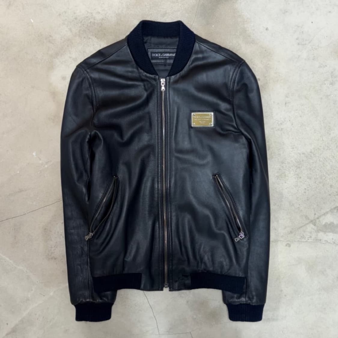 [46] 00’s Dolce & Gabbana Leather Jacket 상품이미지2