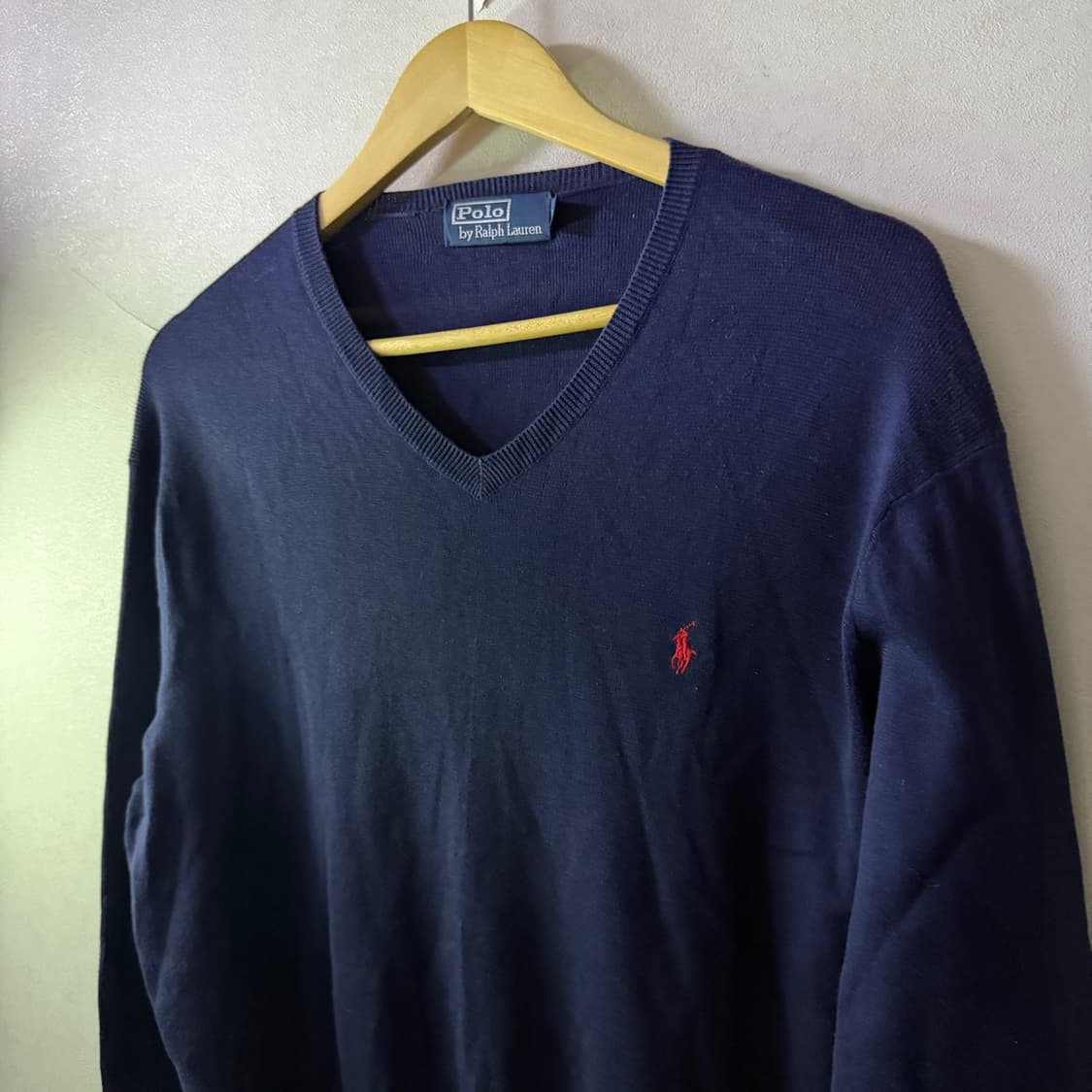 폴로 랄프로렌 남성 브이넥 긴팔 니트 L (남성 105정도) 상품이미지1