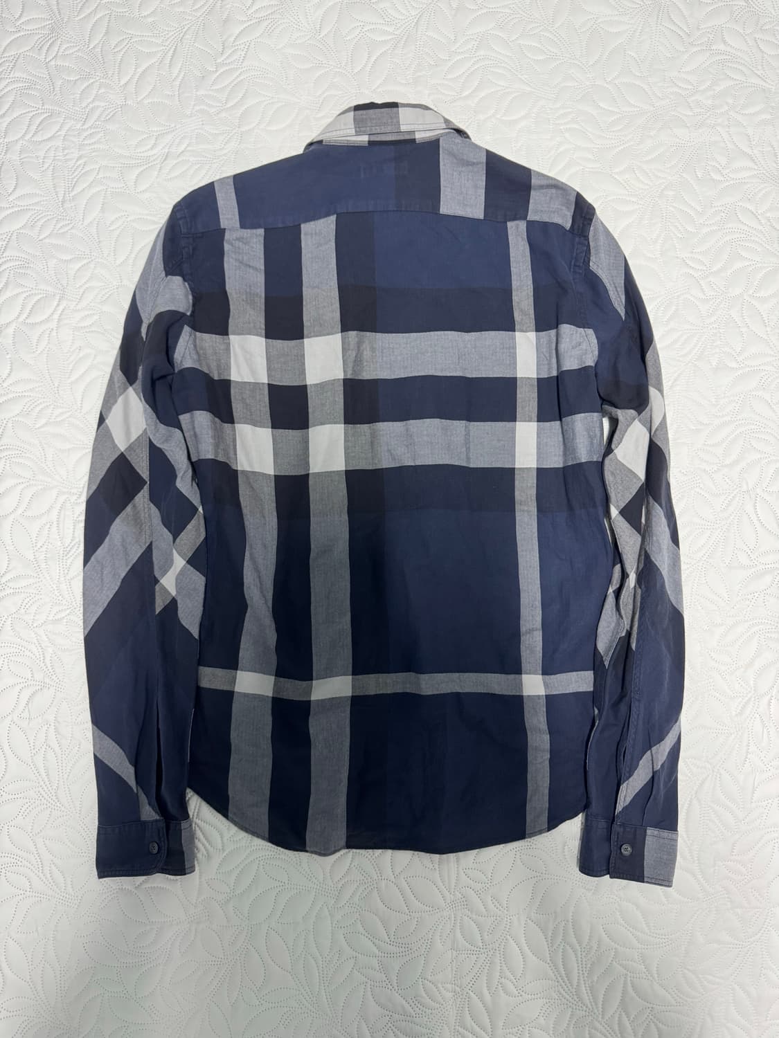 버버리 Brit / 네이비 체크 셔츠 / M 상품이미지5