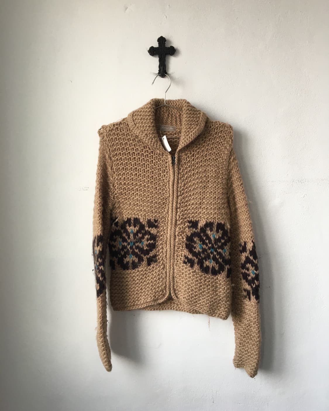 Nordic mood knit zip up 상품이미지2