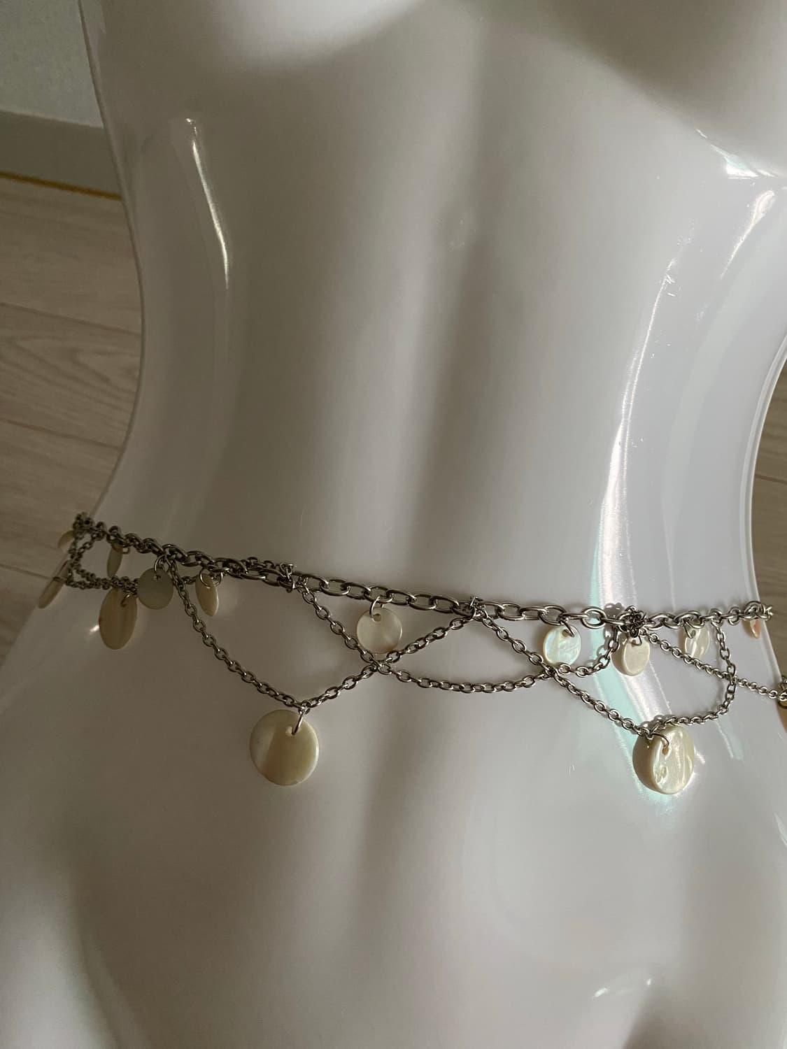 자개 허리 벨트 체인 y2k 빈티지 무드 에 상품이미지2