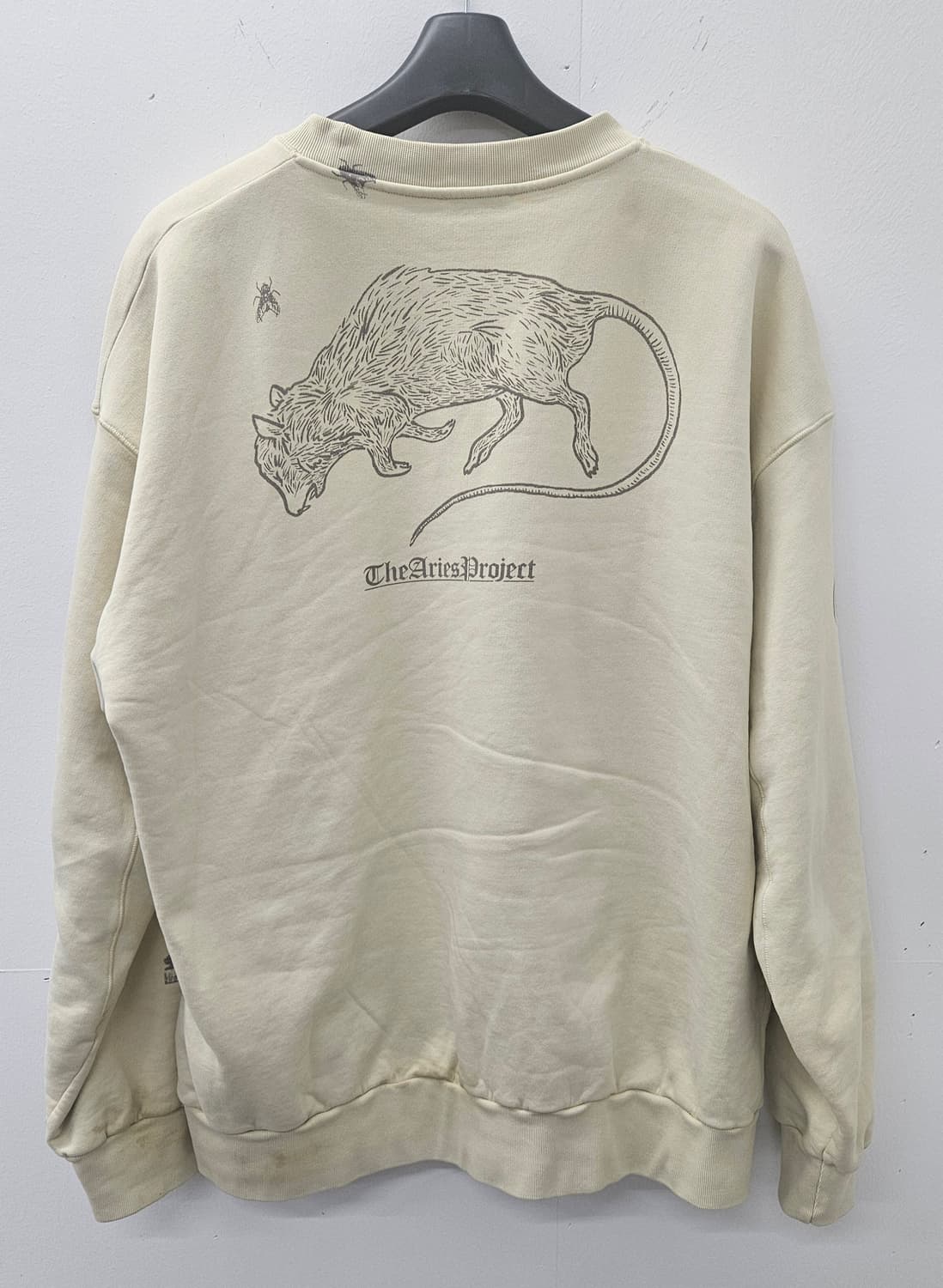 에리즈(Aries) 그래픽 워싱 크림 맨투맨( XXL) 상품이미지2