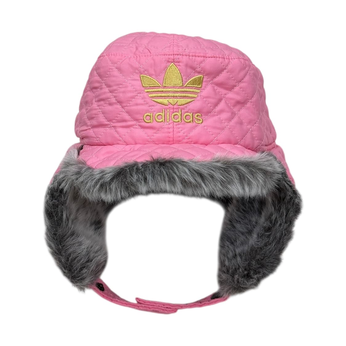 아디다스 빈티지 파이어버드 트루퍼햇 Y2K 모리걸 귀도리 군밤모자 핑크 상품이미지3
