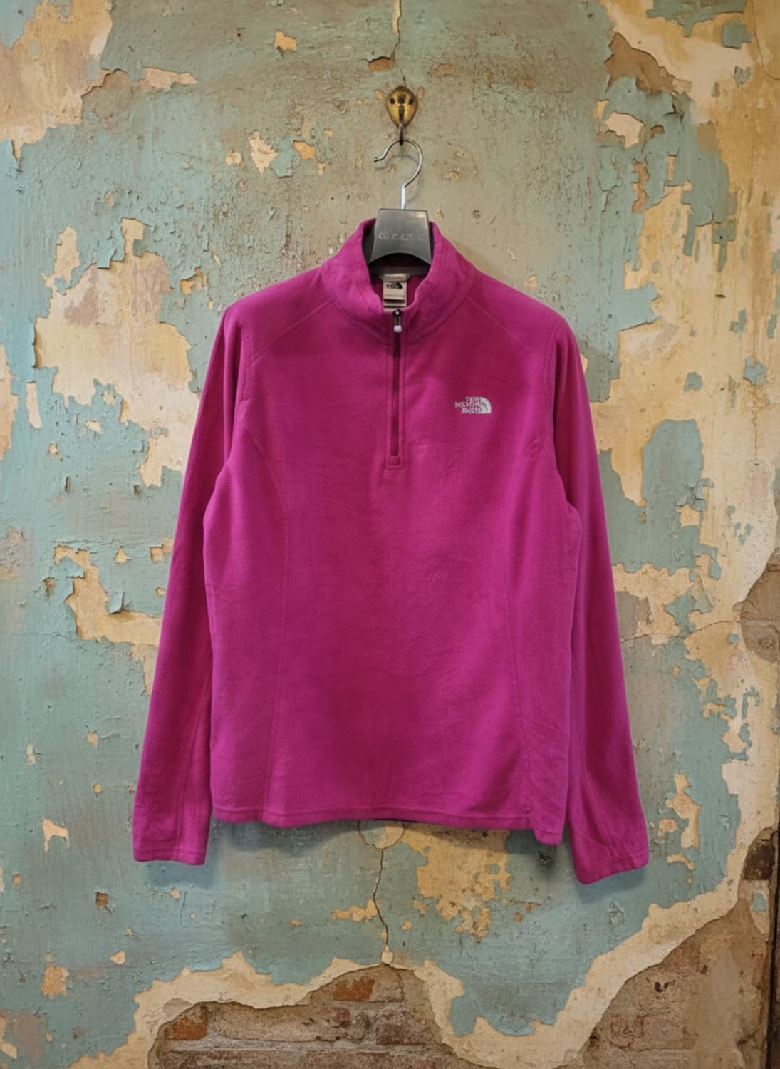 노스페이스 핑크 하프집업 플리스 L/G 상품이미지1