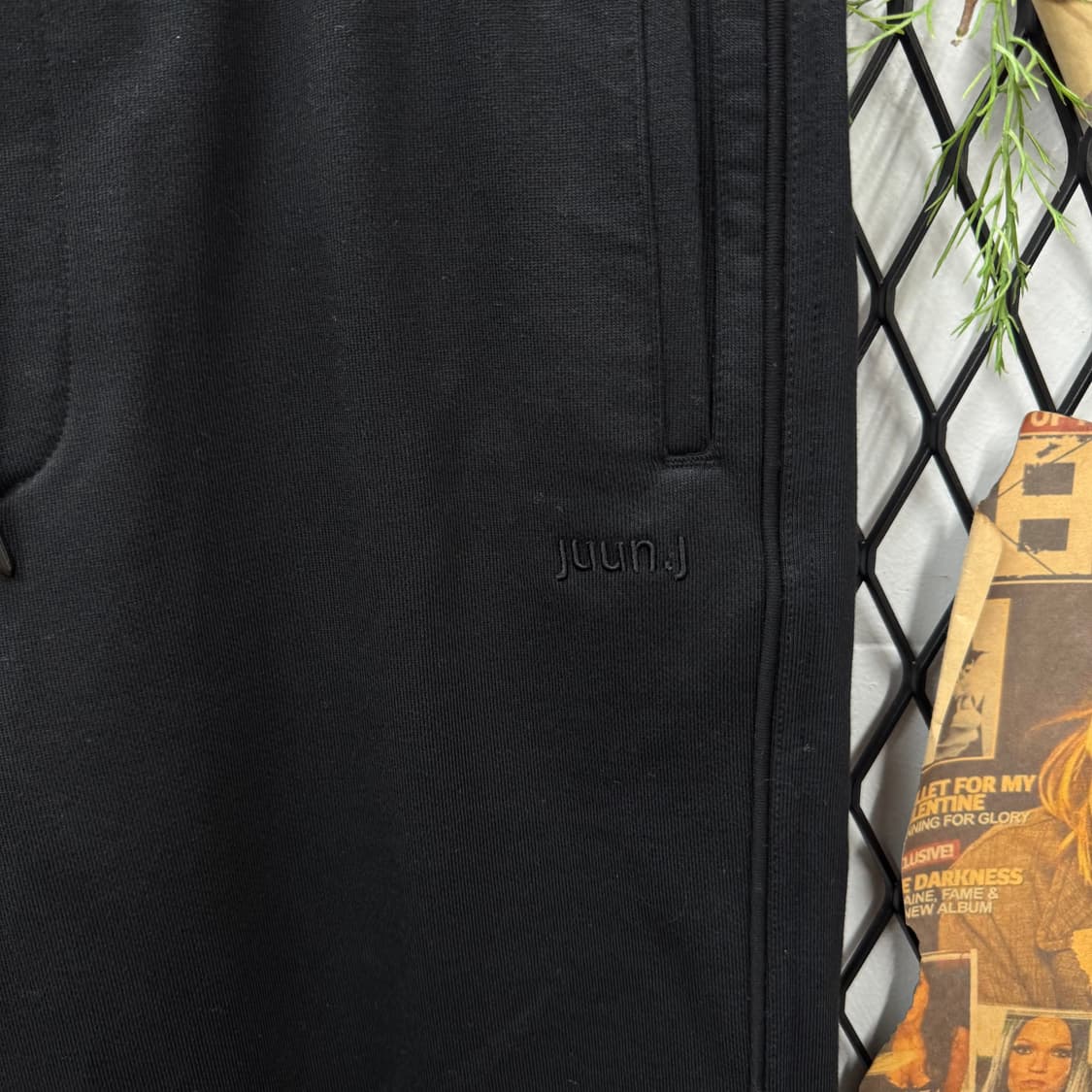 준지 트레이닝 팬츠 사이드 트랙라인 포인트 블랙 상품이미지5