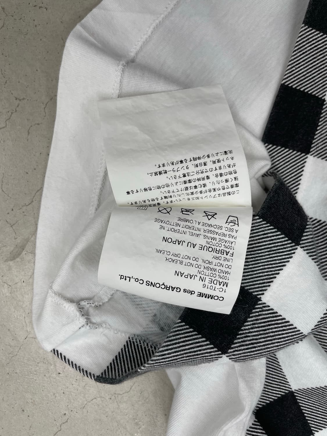 Comme des garcons black t-shirt 상품이미지5