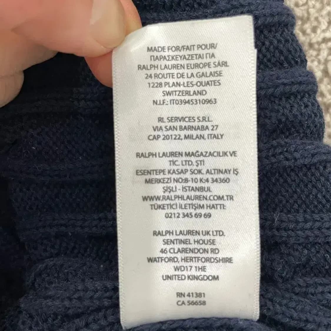 [정품] 폴로 랄프로렌 여성 슬림핏 케이블 니트 브이넥 55~66 상품이미지10
